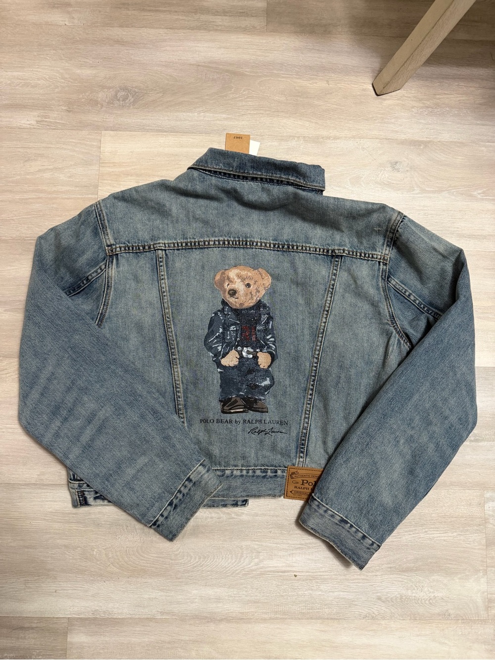 RALPH LAUREN BEAR DENIM JACKET NWT - Picture 1 of 6